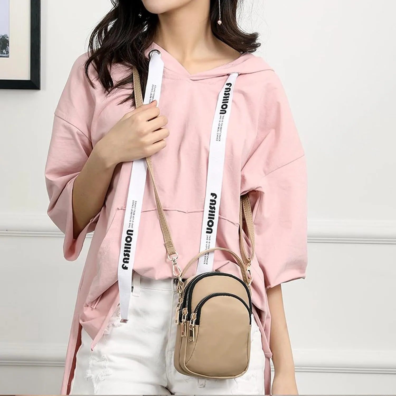 Blostirno Women's Small Crossbody Bags Purses Mini Shoulder Cell Phone Wallet Handbag Purse