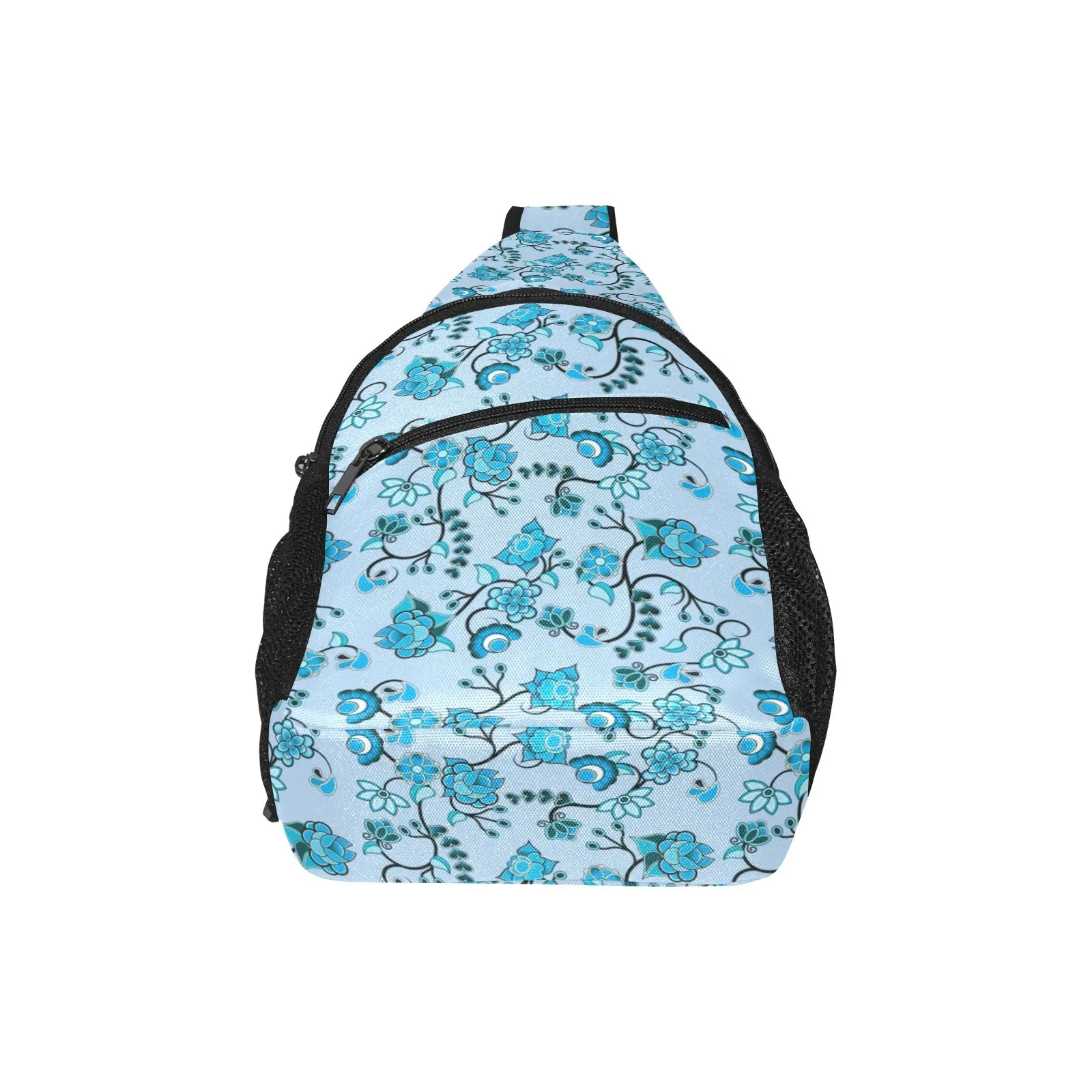 Blue Floral Amour Chest Bag