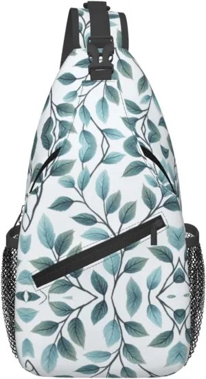Blue Print Sling Bag Crossbody Shoulder Backpack Chest Bags Gym Travel Hiking Casual Daypack