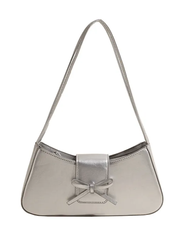 Blue Zone Planet |  Bowknot underarm shoulder bag small square handbag