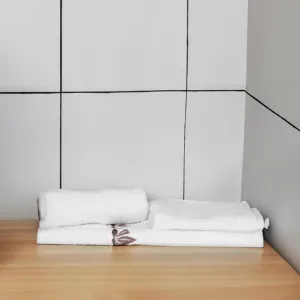 Boho Buff Towel (White) - Three Piece Set