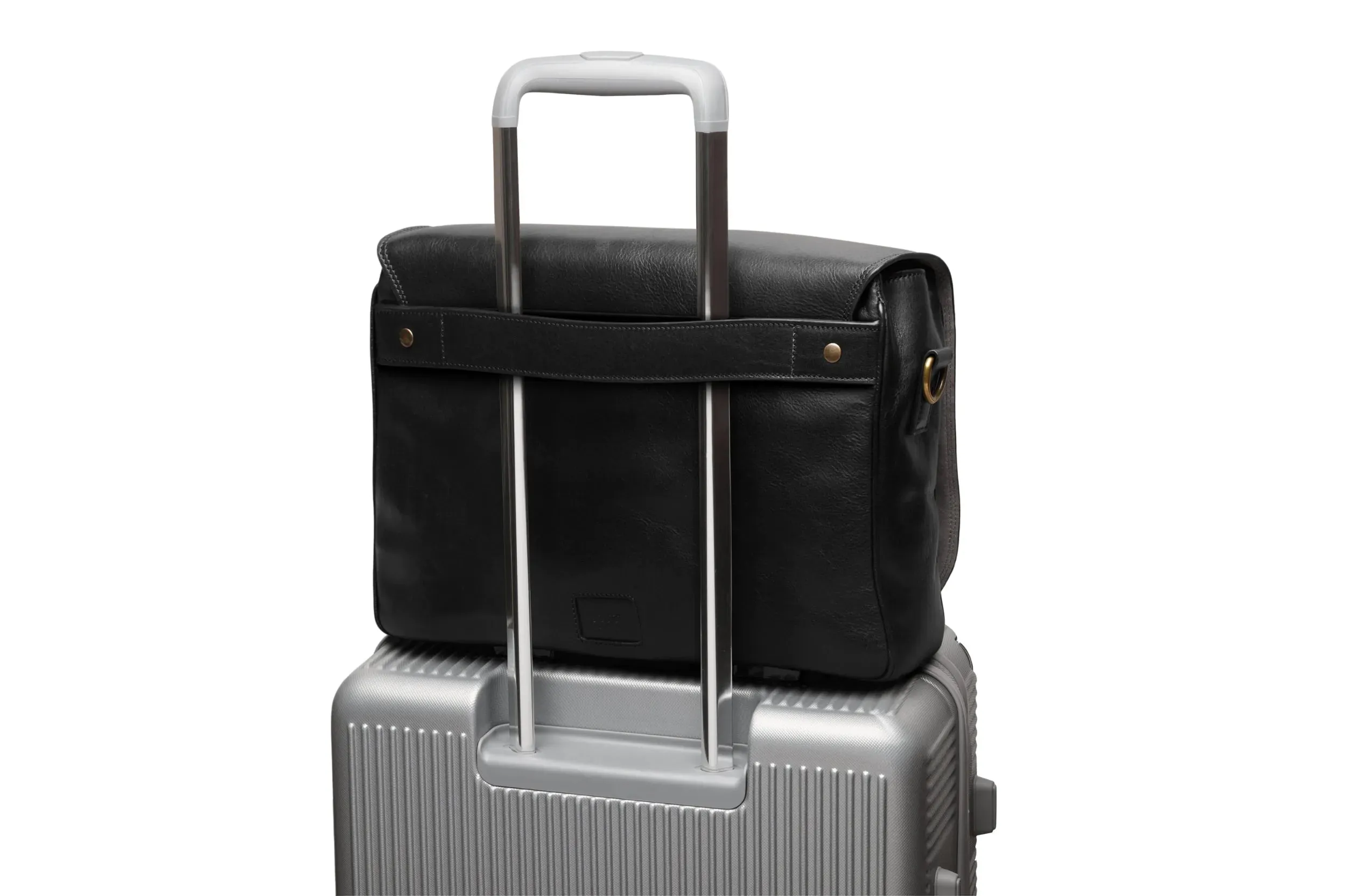 BOSCA 1911 DOLCE ITALIA MESSENGER - DARK BROWN