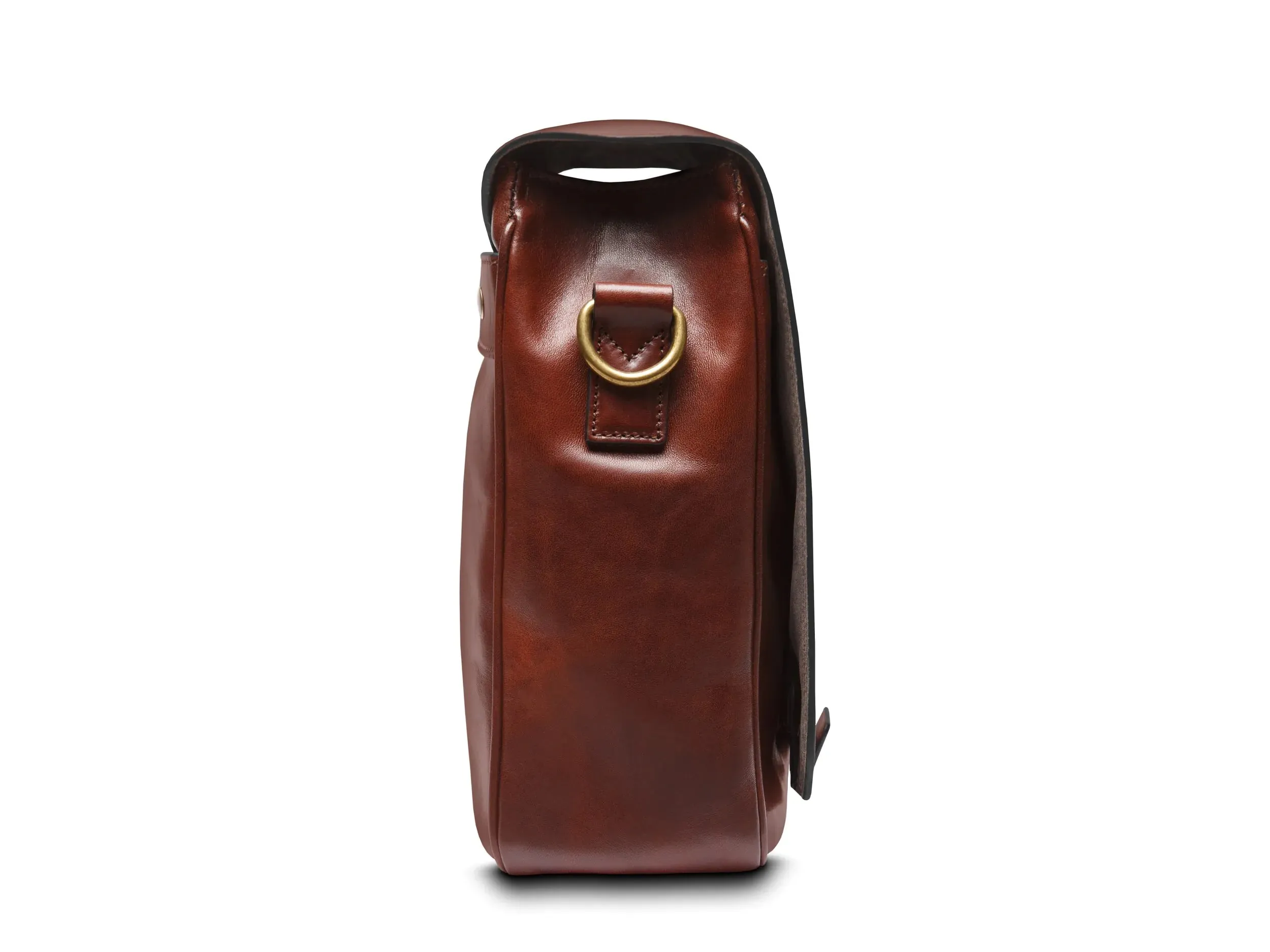 BOSCA 1911 DOLCE ITALIA MESSENGER - DARK BROWN
