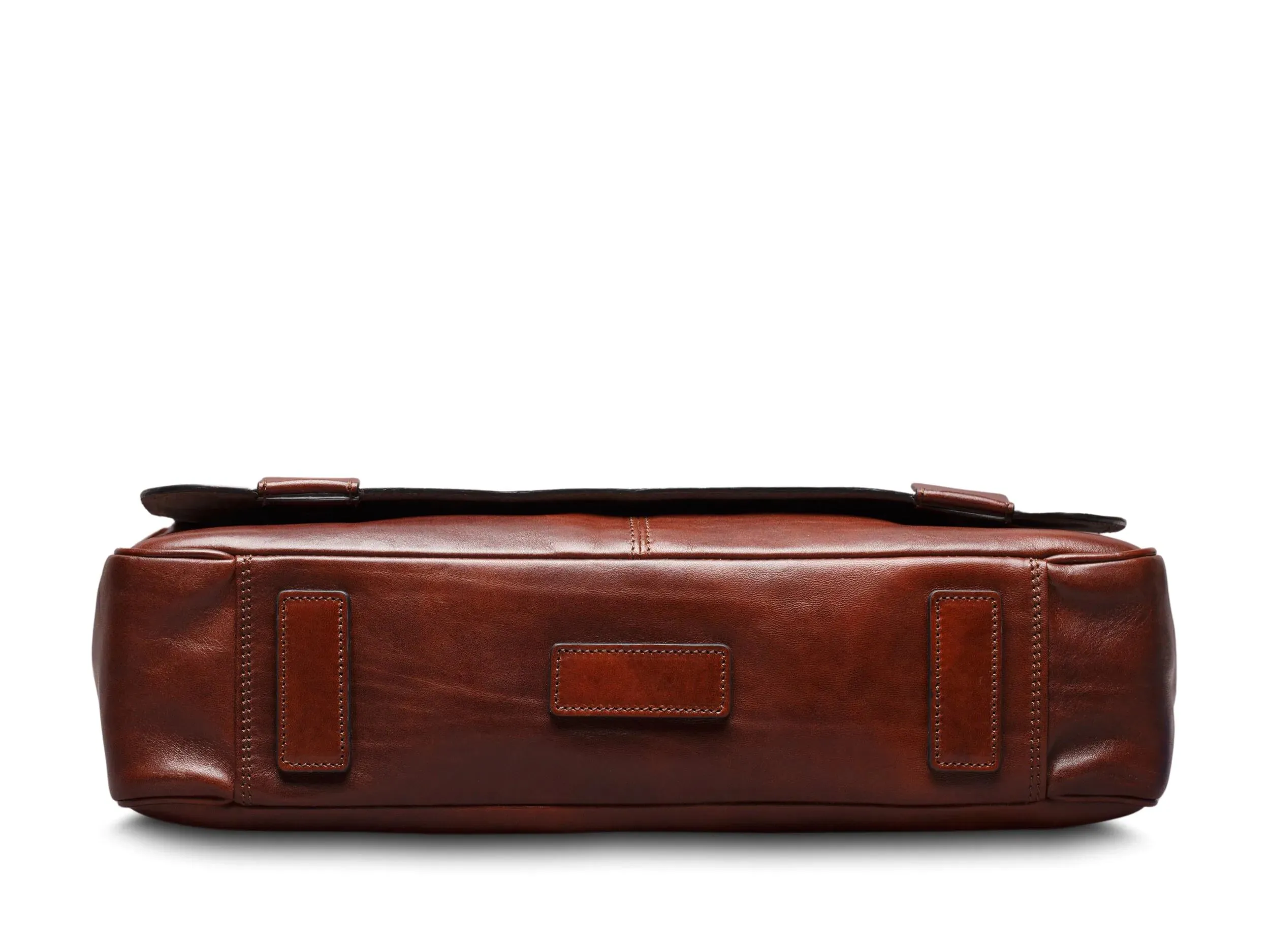 BOSCA 1911 DOLCE ITALIA MESSENGER - DARK BROWN