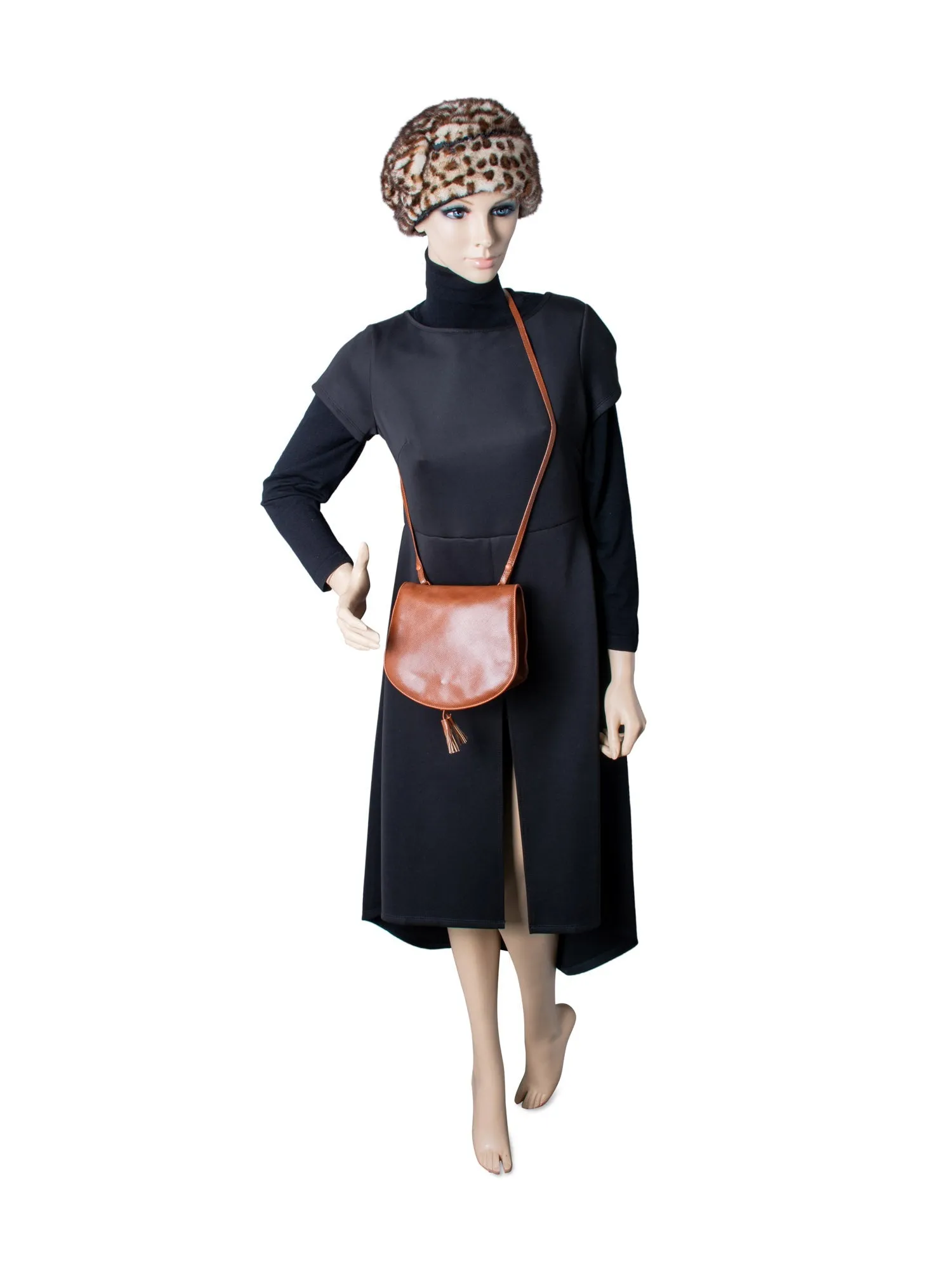 Bottega Veneta Vintage Tassels Leather Messenger Flap Bag Brown