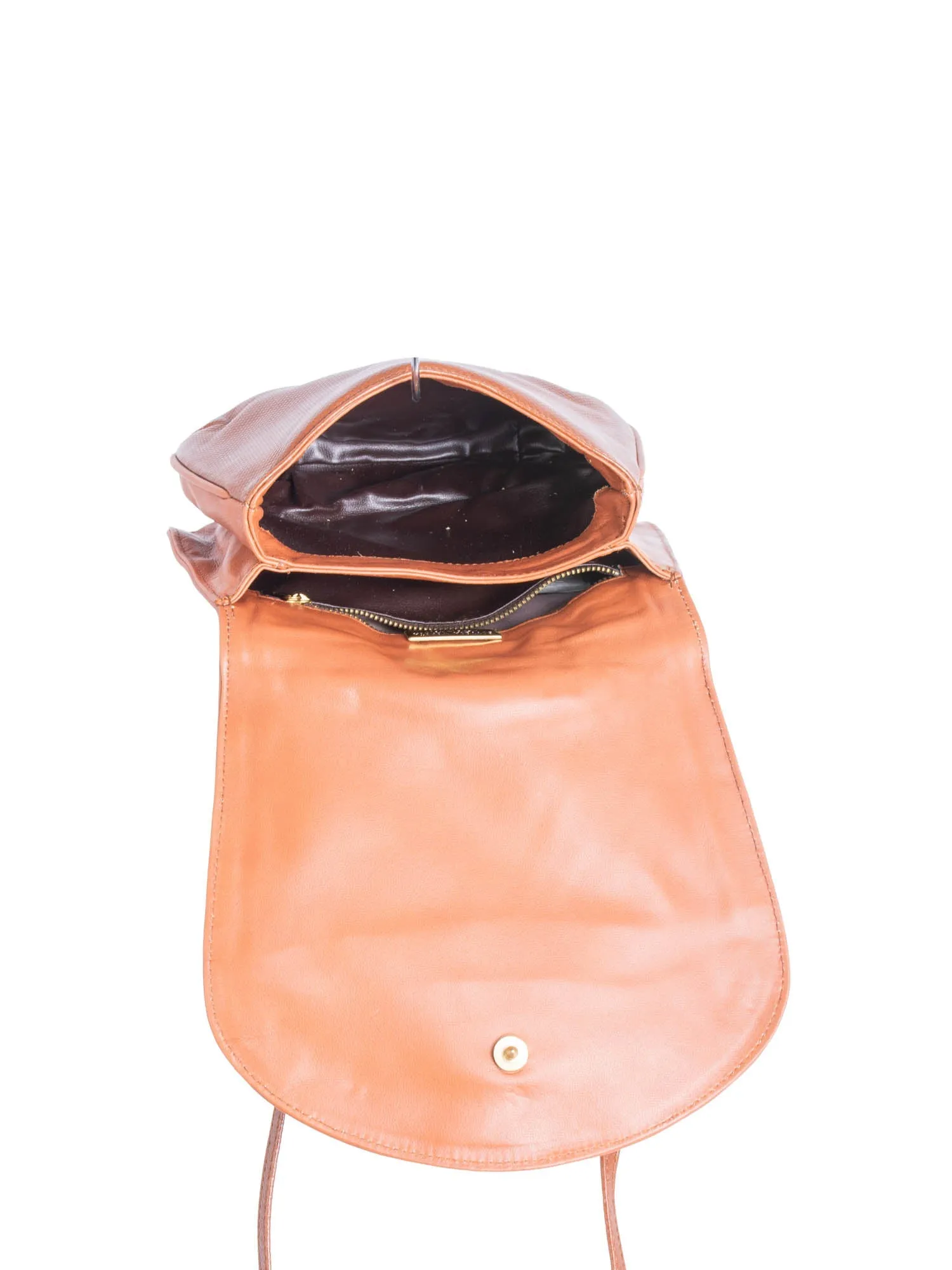 Bottega Veneta Vintage Tassels Leather Messenger Flap Bag Brown