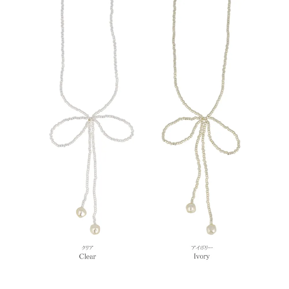 Bowknot Bead Necklace