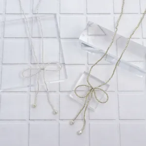 Bowknot Bead Necklace