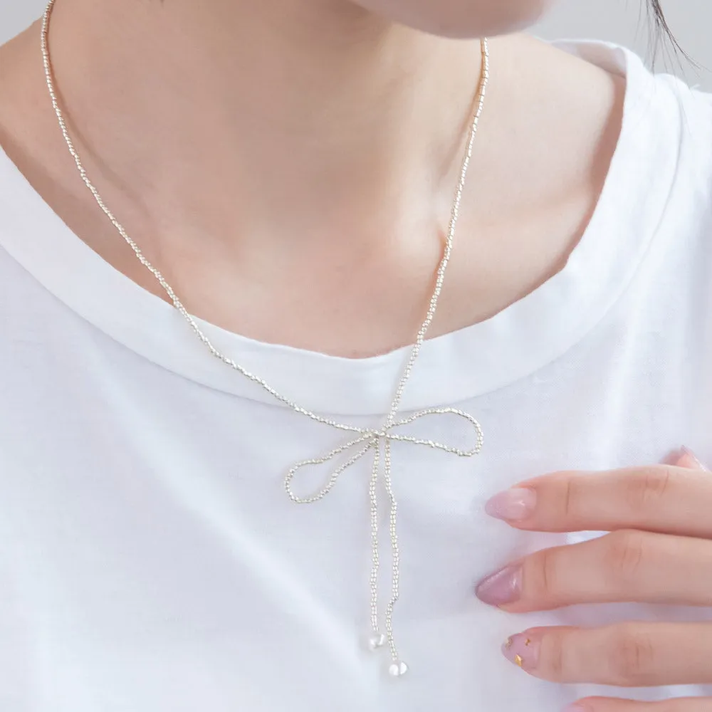 Bowknot Bead Necklace