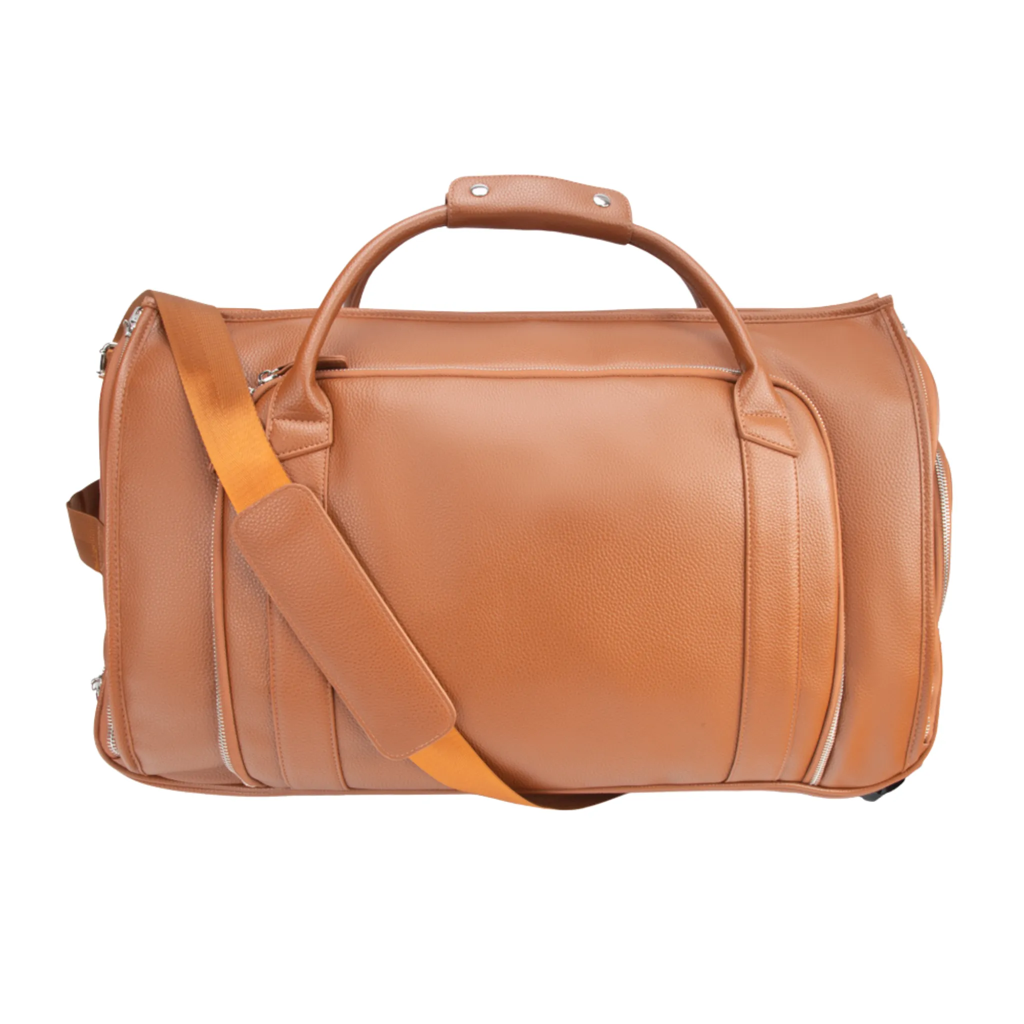 Brett 2-in-1 Garment & Duffel Roller Bag in Chestnut