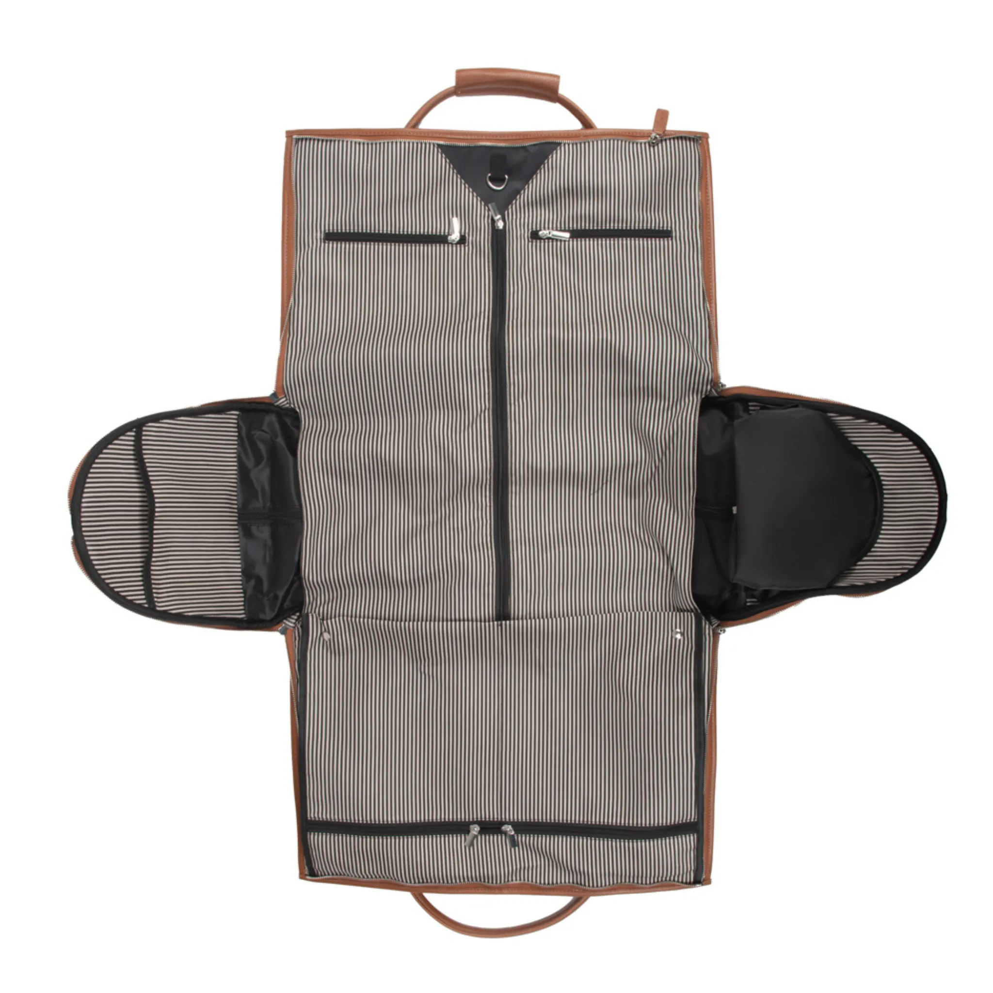 Brett 2-in-1 Garment & Duffel Roller Bag in Chestnut
