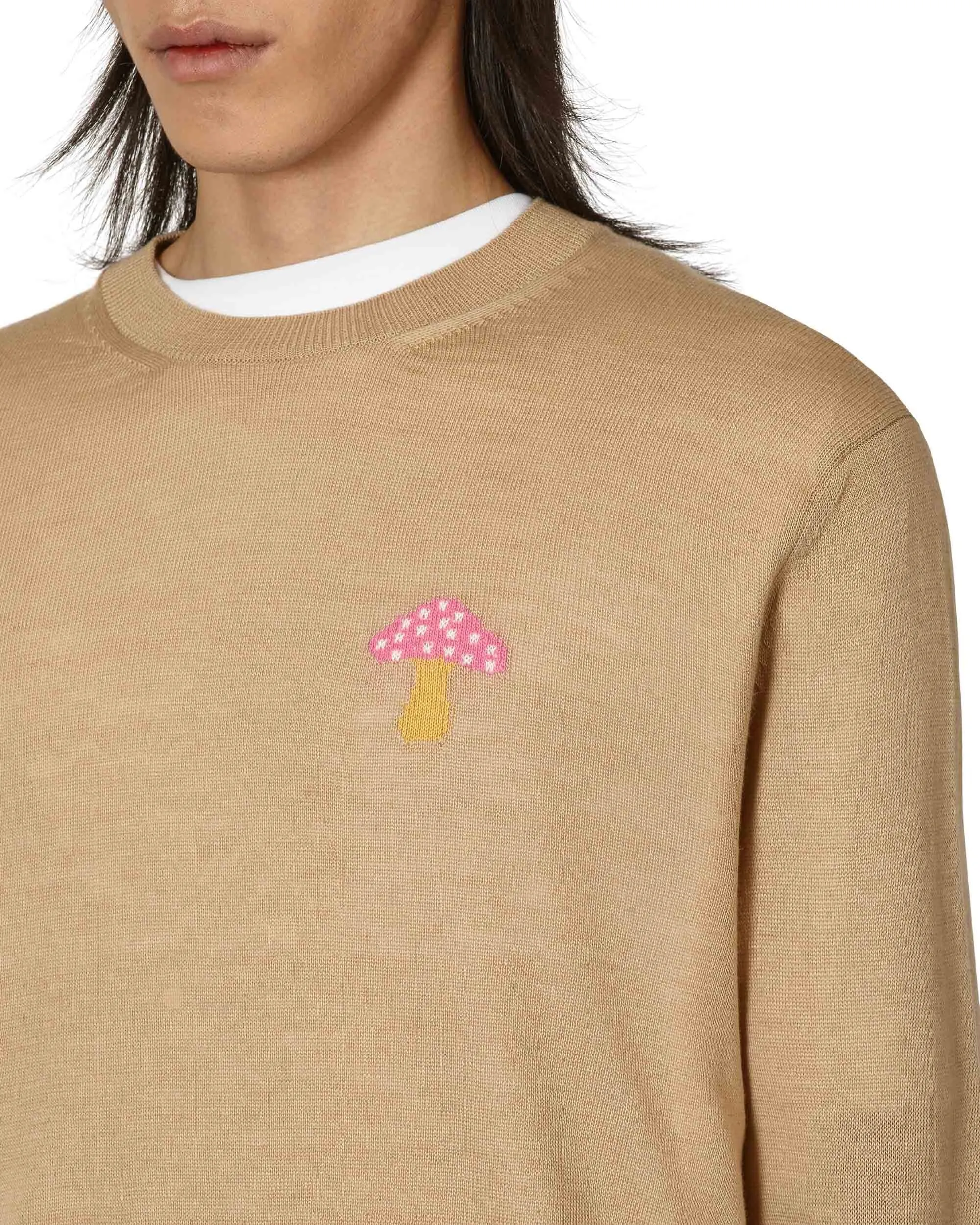 Brett Westfall Mushroom Knitted Sweater Beige