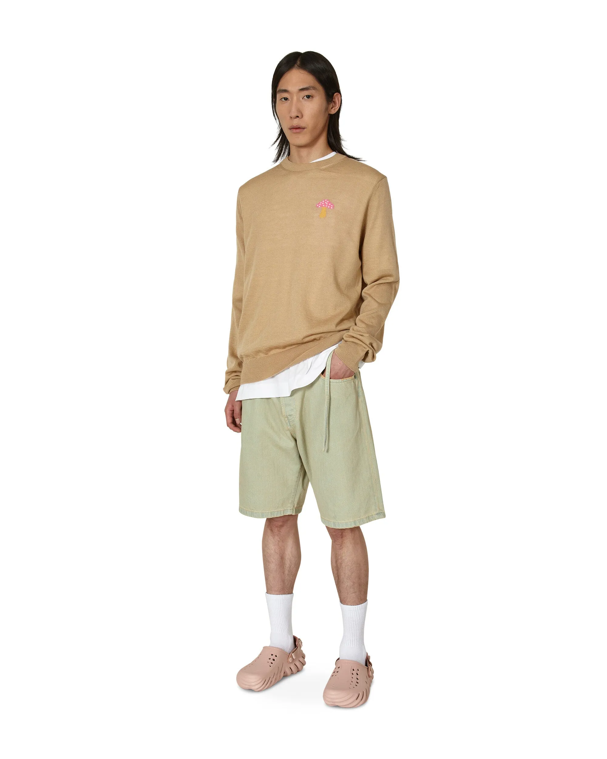 Brett Westfall Mushroom Knitted Sweater Beige