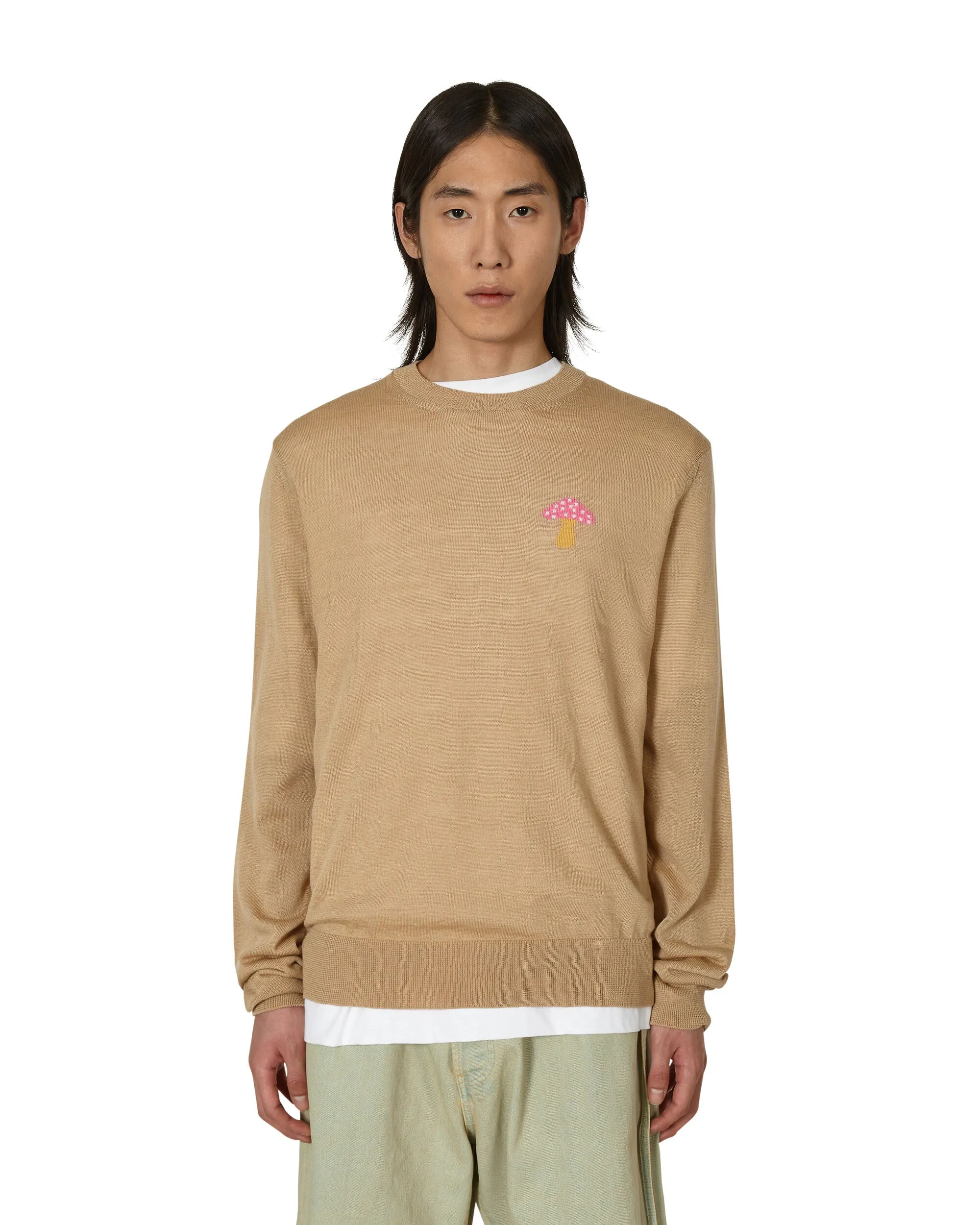 Brett Westfall Mushroom Knitted Sweater Beige