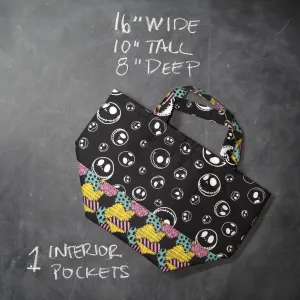 Bucket Tote Bag in Jack Skellington