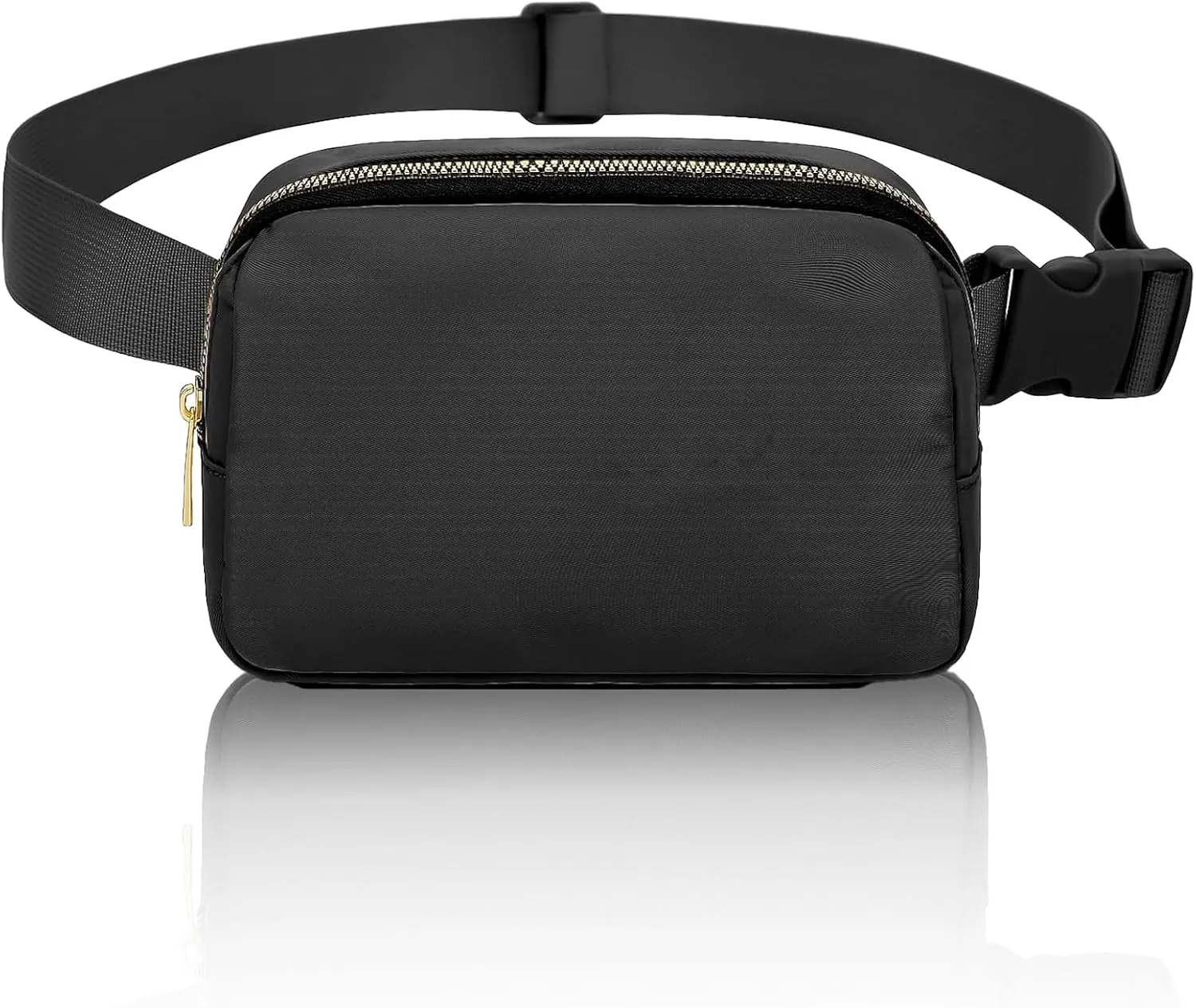 Bum Bag with Adjustable Strap, Fashion Belt Bag for Men and Women, Small Waist Bags for Travel, Outdoor, Running, Hiking (Black), black, Einheitsgre, Mini belt bag with adjustable strap