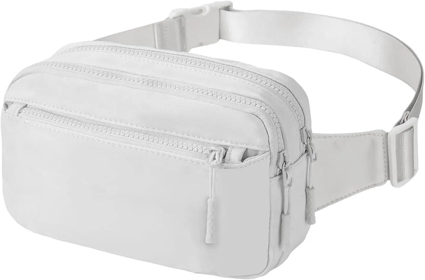 Bum Bag Women's Belt Bag Men Fashion Sports Waist Bags Small Shoulder Bag Women Chest Bag Canvas Crossbody Bag with Adjustable Strap, White, Standard, Fashion