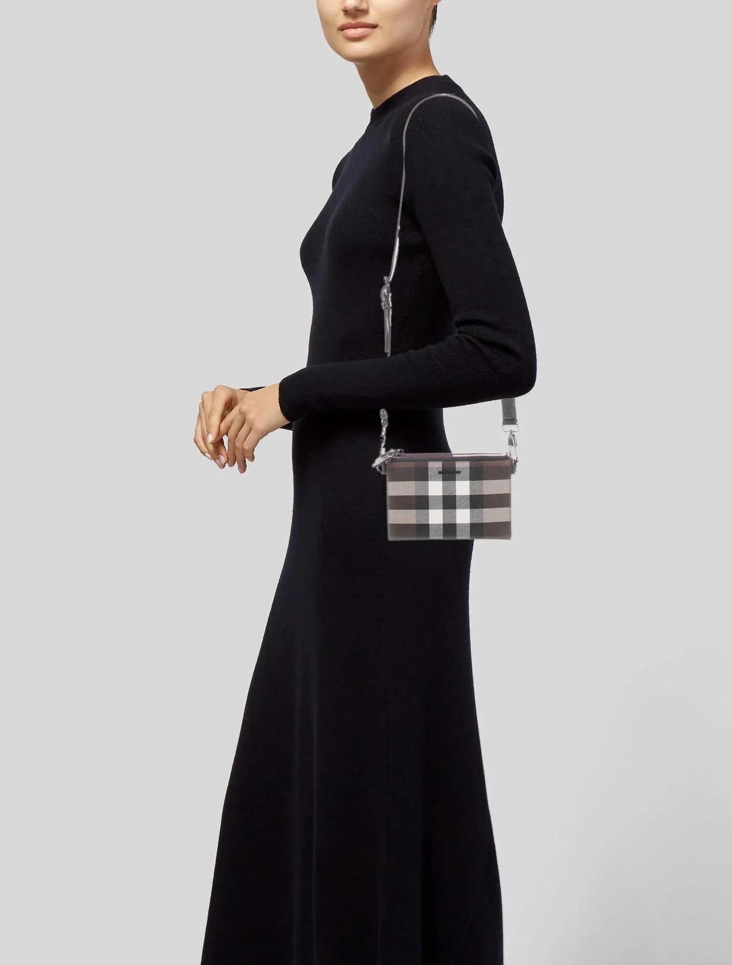 BURBERRY BENJI CHECK CROSSBODY BAG
