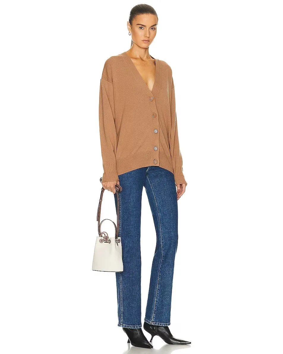BURBERRY TB DRAWSTRING MINI BUCKET BAG