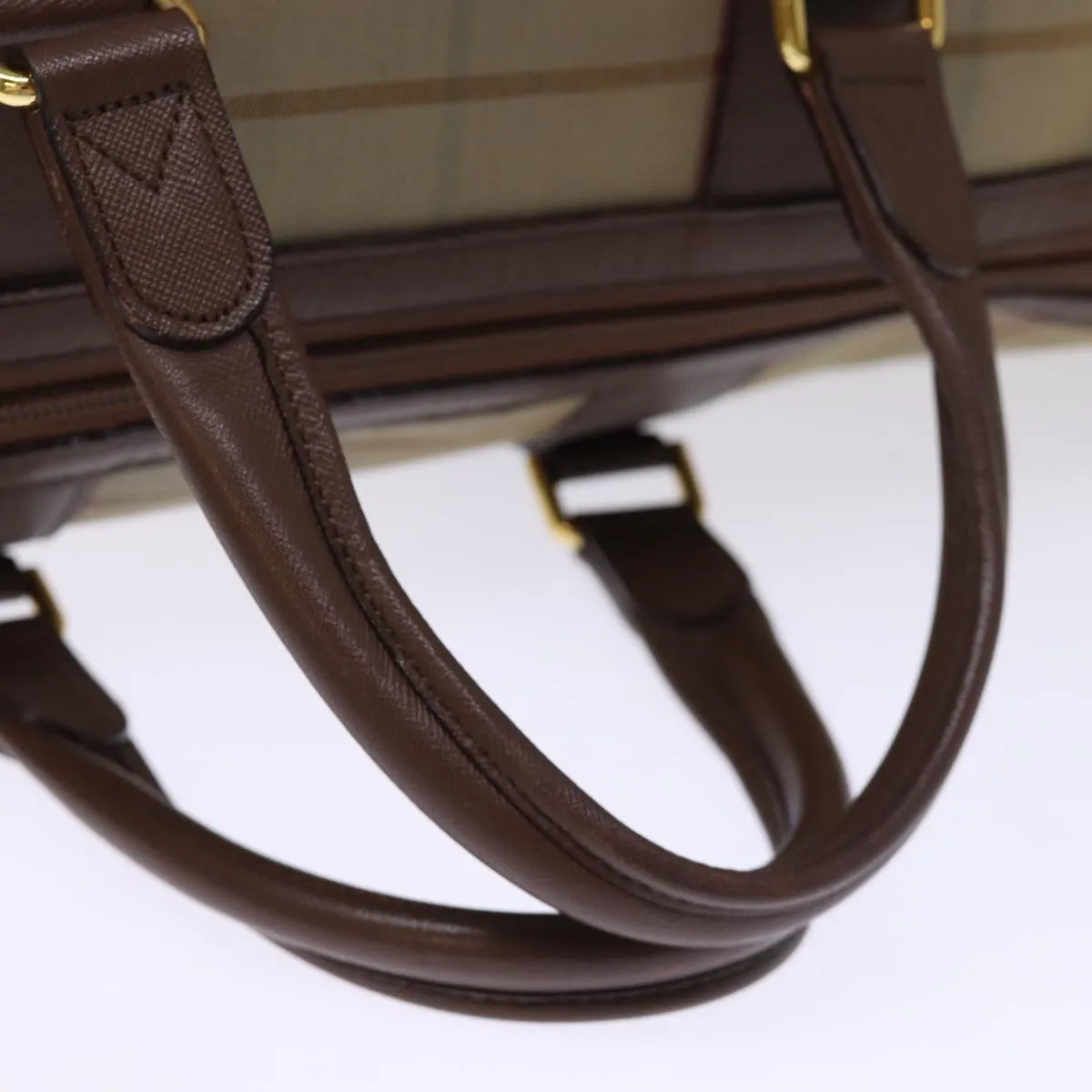 BURBERRYSs Nova Check Boston Bag Canvas Beige  bs14513