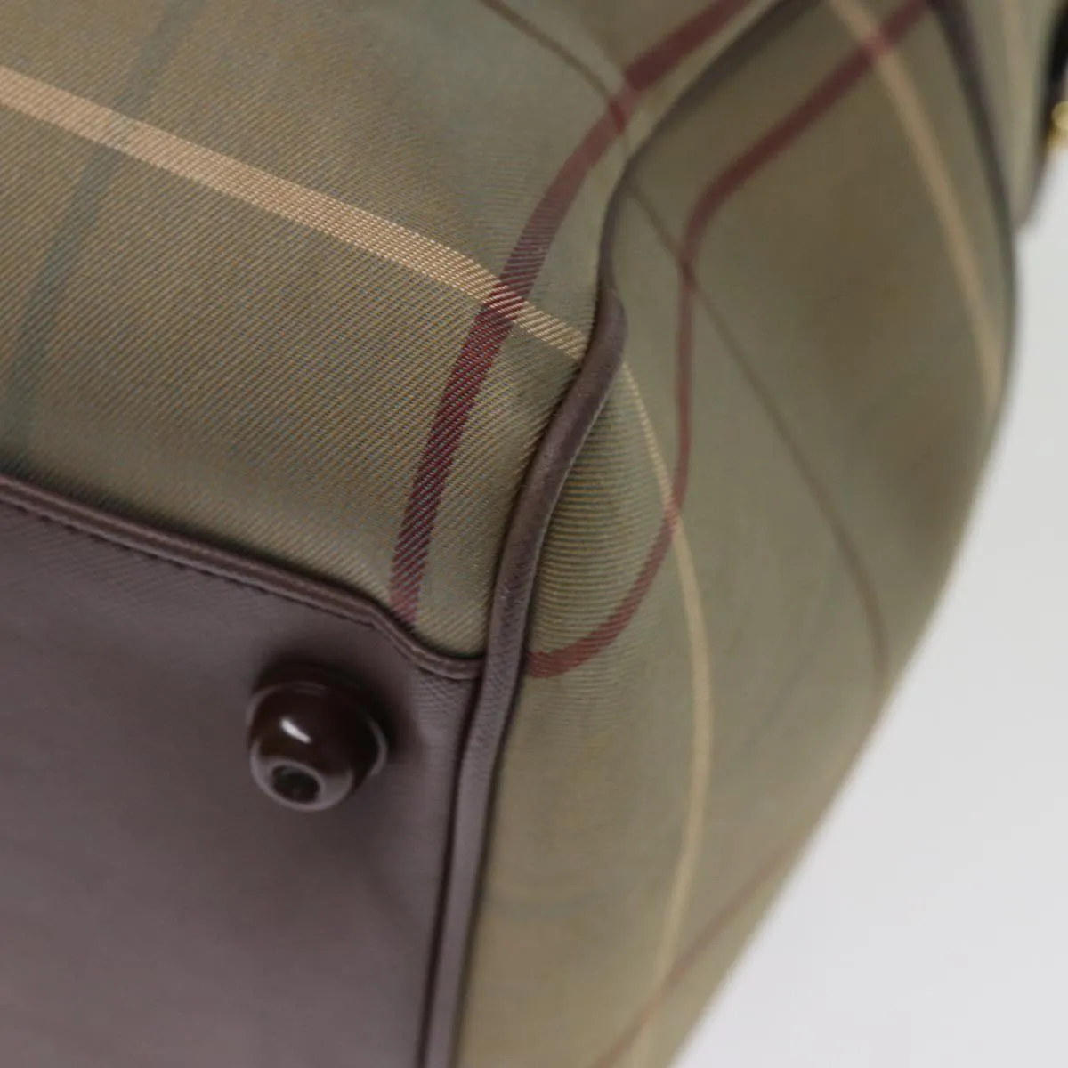 BURBERRYSs Nova Check Boston Bag Canvas Beige  bs14513