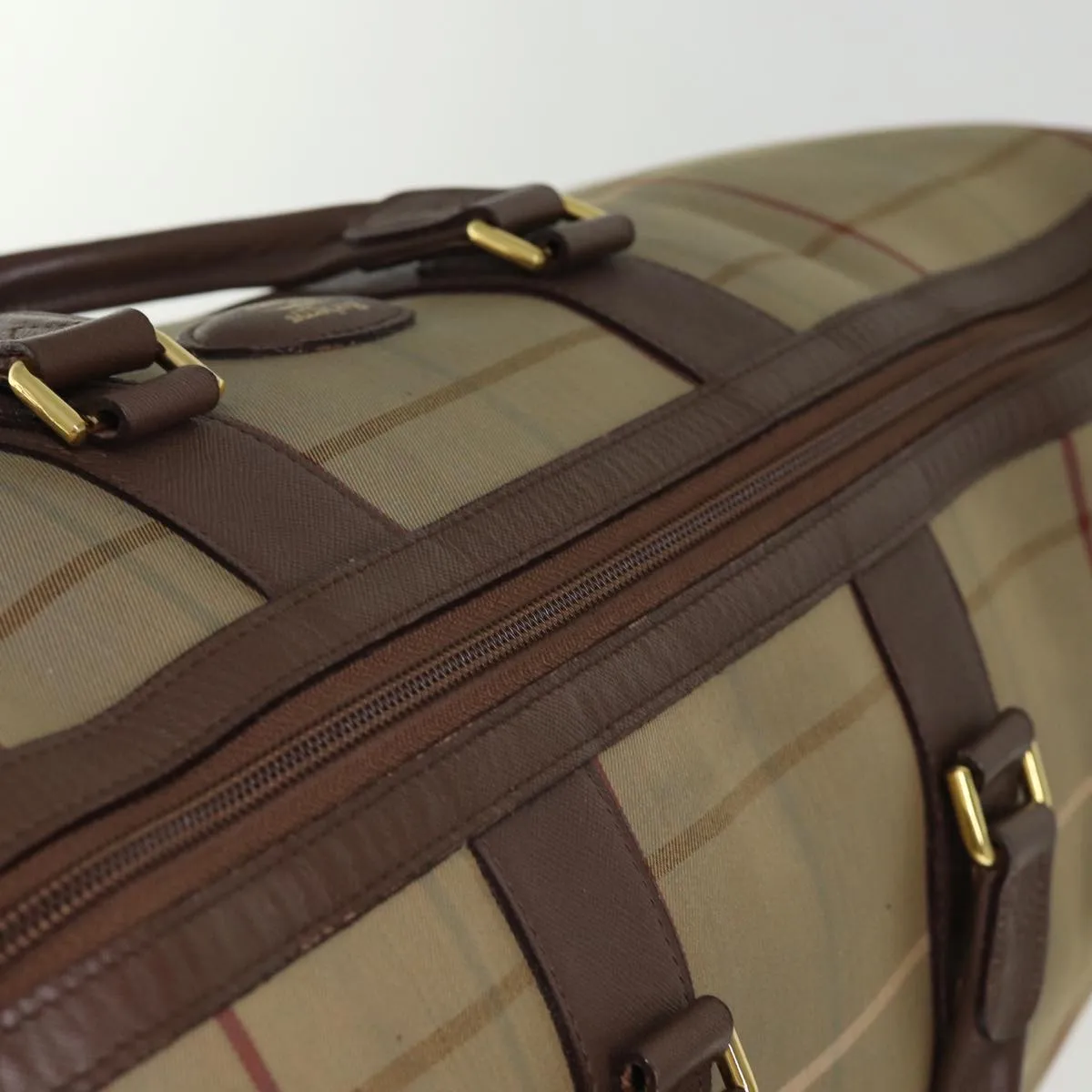 BURBERRYSs Nova Check Boston Bag Canvas Beige  bs14513