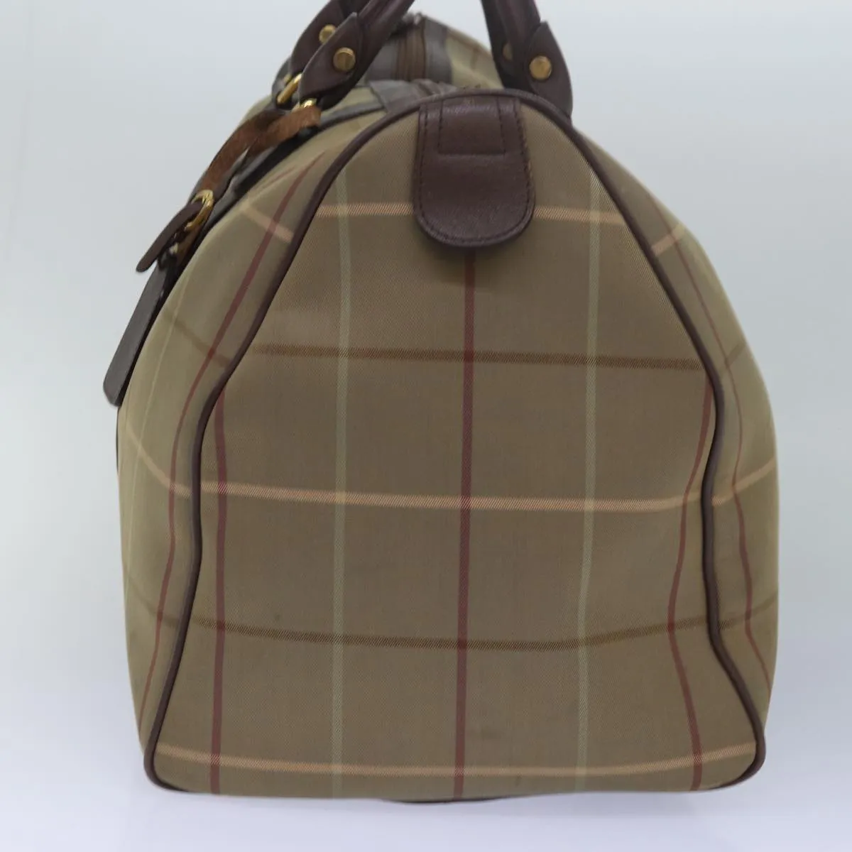 BURBERRYSs Nova Check Boston Bag Canvas Beige  bs15037