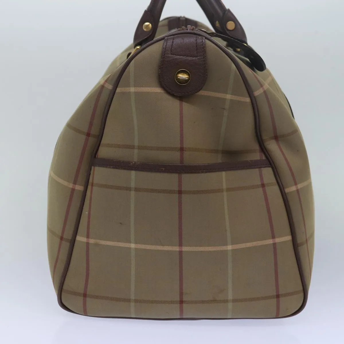 BURBERRYSs Nova Check Boston Bag Canvas Beige  bs15037