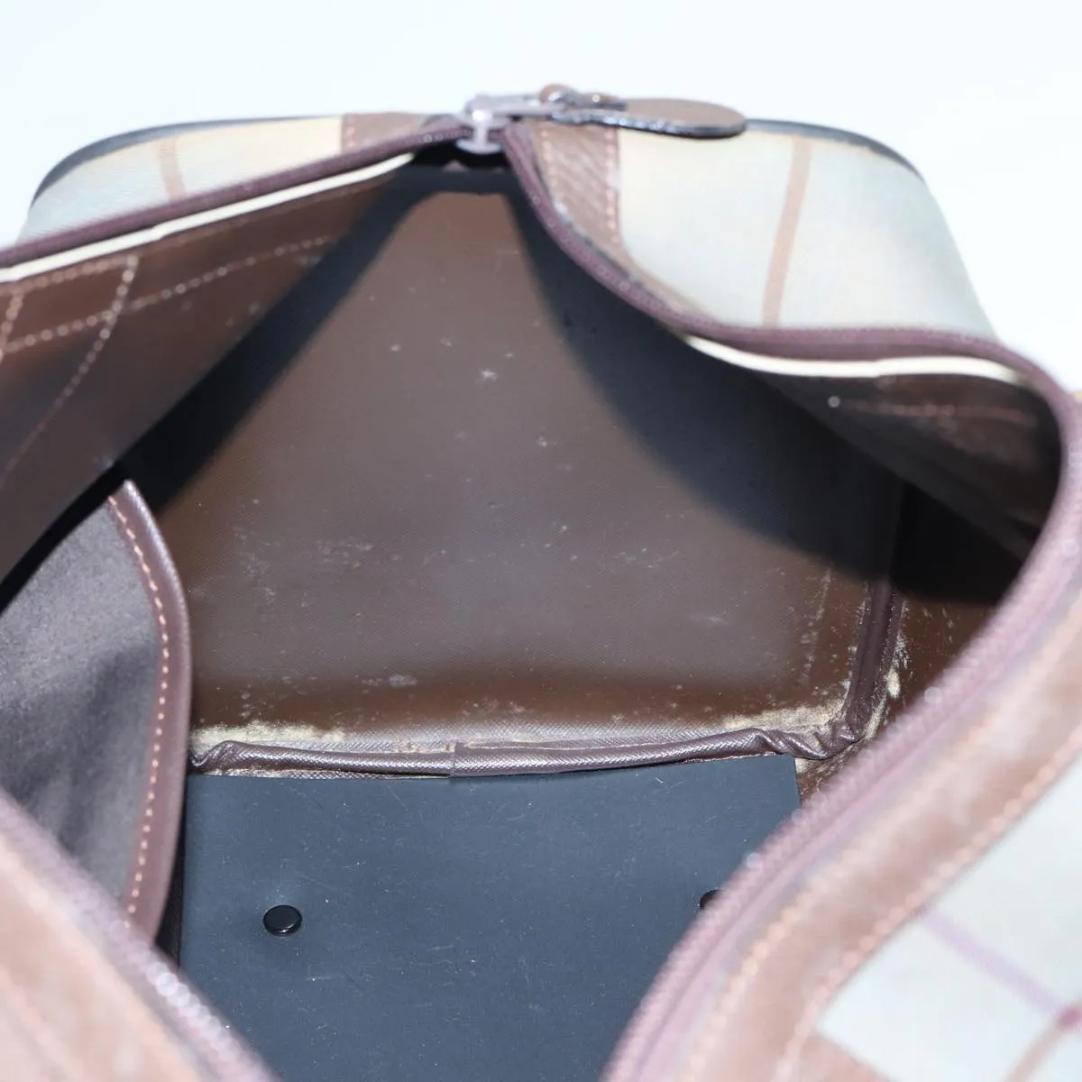 BURBERRYSs Nova Check Boston Bag Canvas Brown  th5134