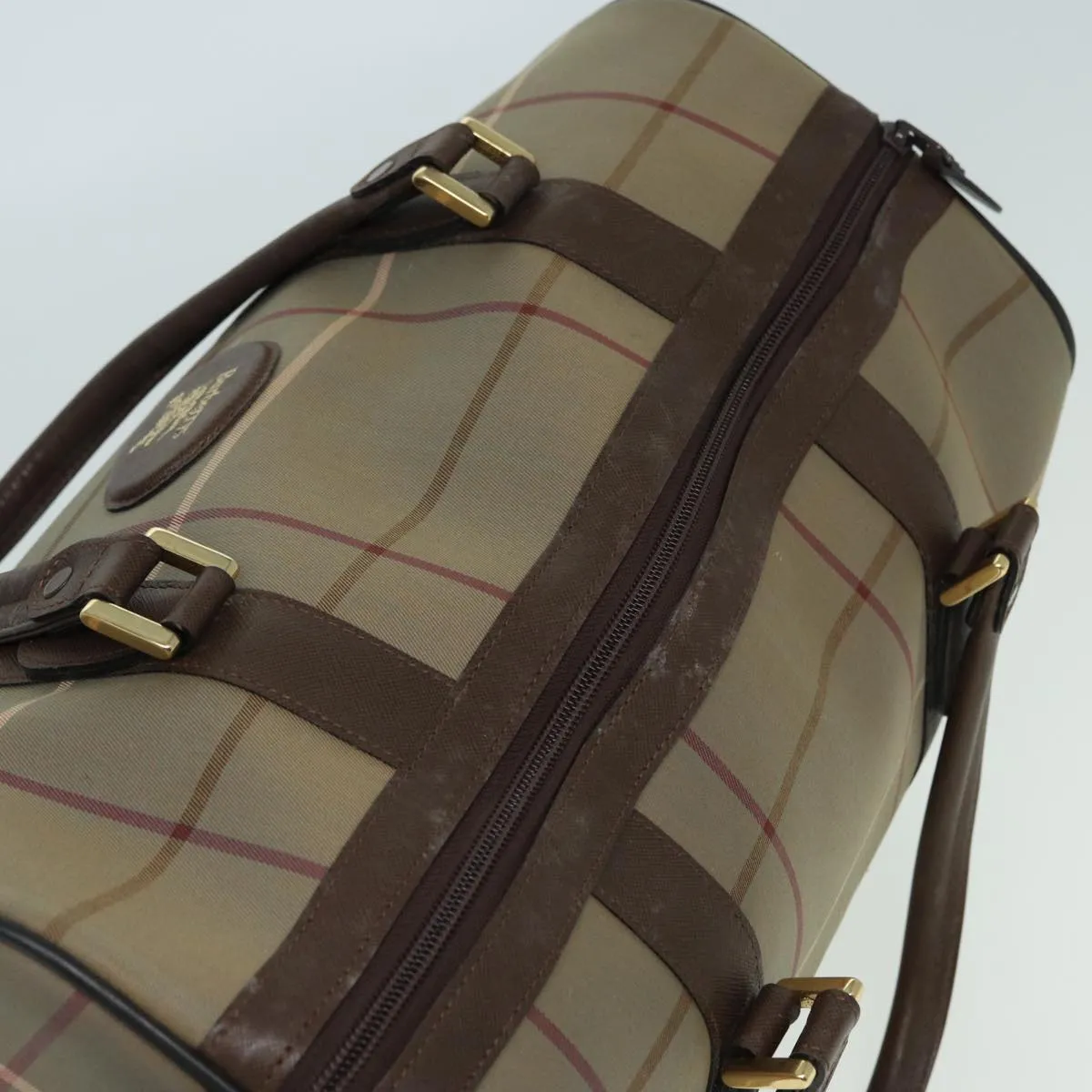BURBERRYSs Nova Check Boston Bag Canvas Brown  th5134