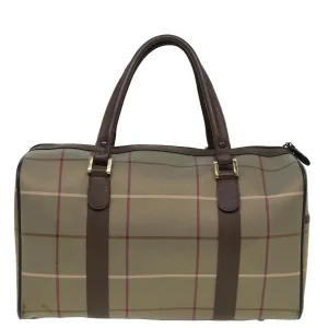 BURBERRYSs Nova Check Boston Bag Canvas Brown  th5134