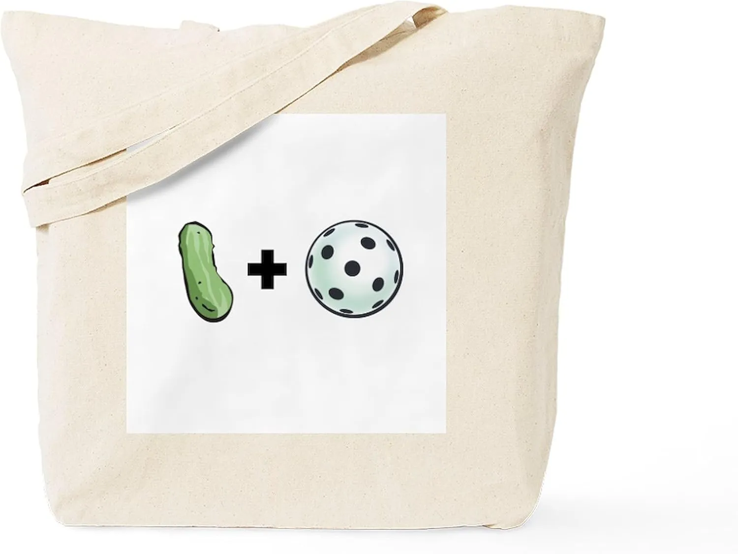 CafePress Pickle   Ball Tote Bag Natural Canvas Tote Bag, Reusable Shopping Bag