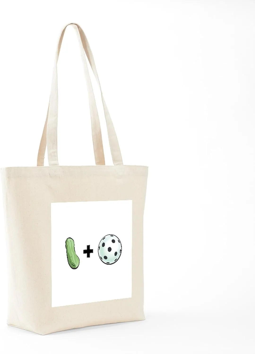 CafePress Pickle   Ball Tote Bag Natural Canvas Tote Bag, Reusable Shopping Bag