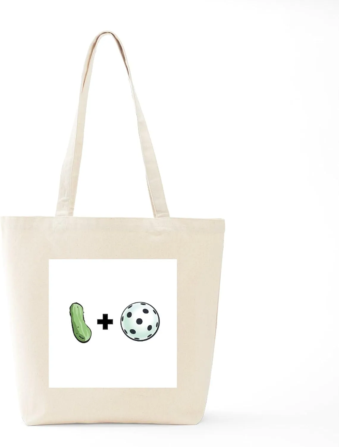 CafePress Pickle   Ball Tote Bag Natural Canvas Tote Bag, Reusable Shopping Bag