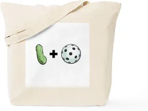 CafePress Pickle   Ball Tote Bag Natural Canvas Tote Bag, Reusable Shopping Bag