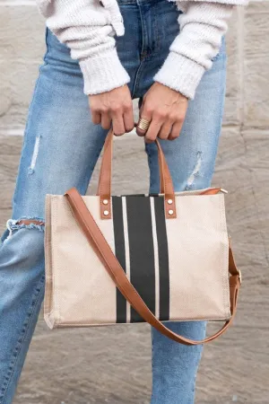 Cali Canvas Stripe Tote