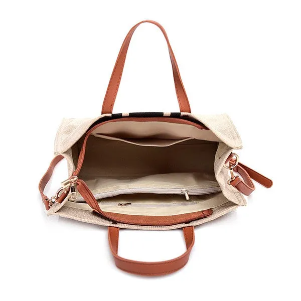 Cali Canvas Stripe Tote