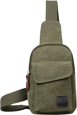 Canvas Satchel Casual Body Handbag Messenger Shoulder Bag Clear Shoulder Bags for Women Shoulder Bag (Green, One Size)