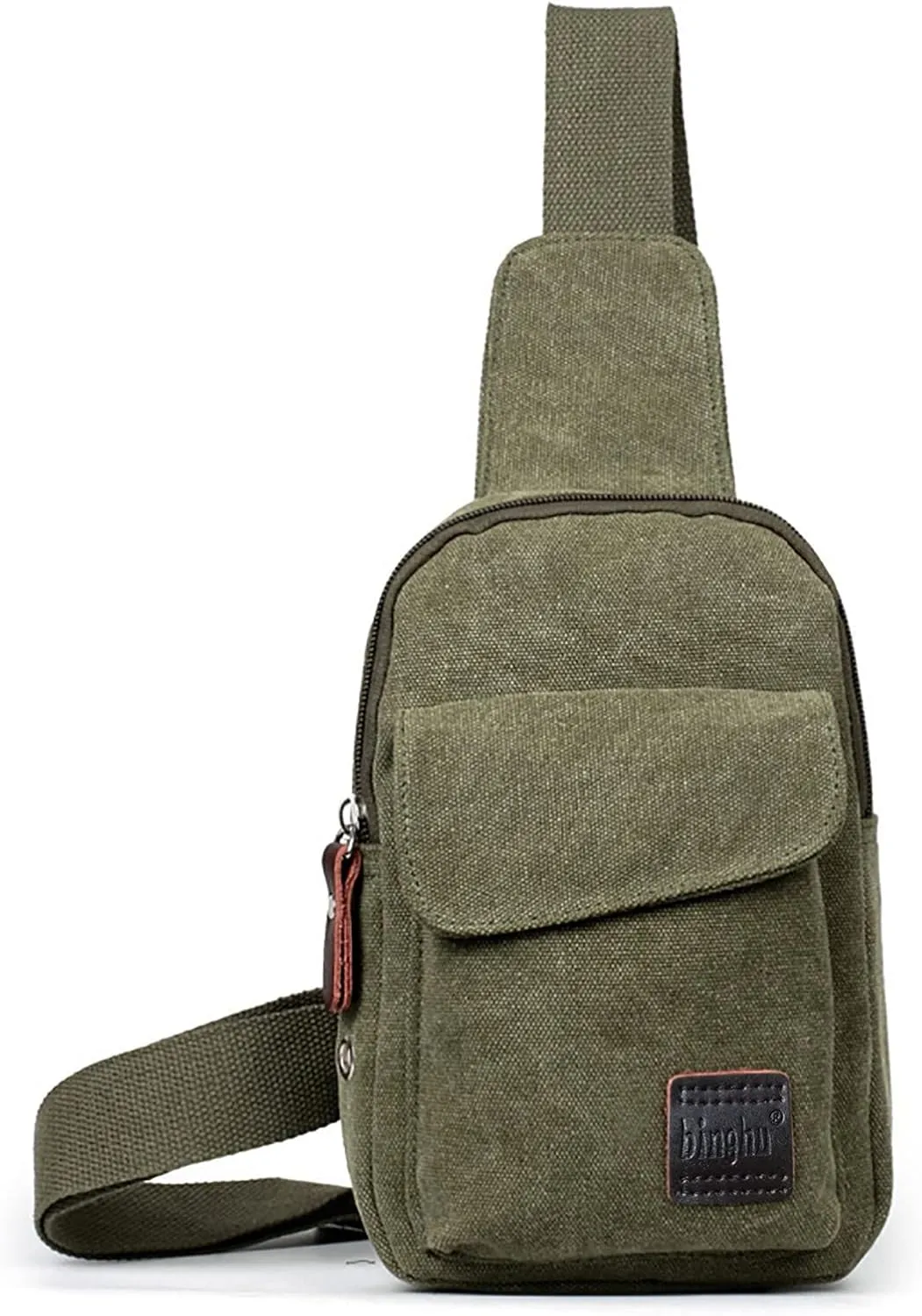 Canvas Satchel Casual Body Handbag Messenger Shoulder Bag Clear Shoulder Bags for Women Shoulder Bag (Green, One Size)