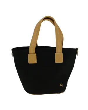 Canvas Tote Bag with Black and Beige Design