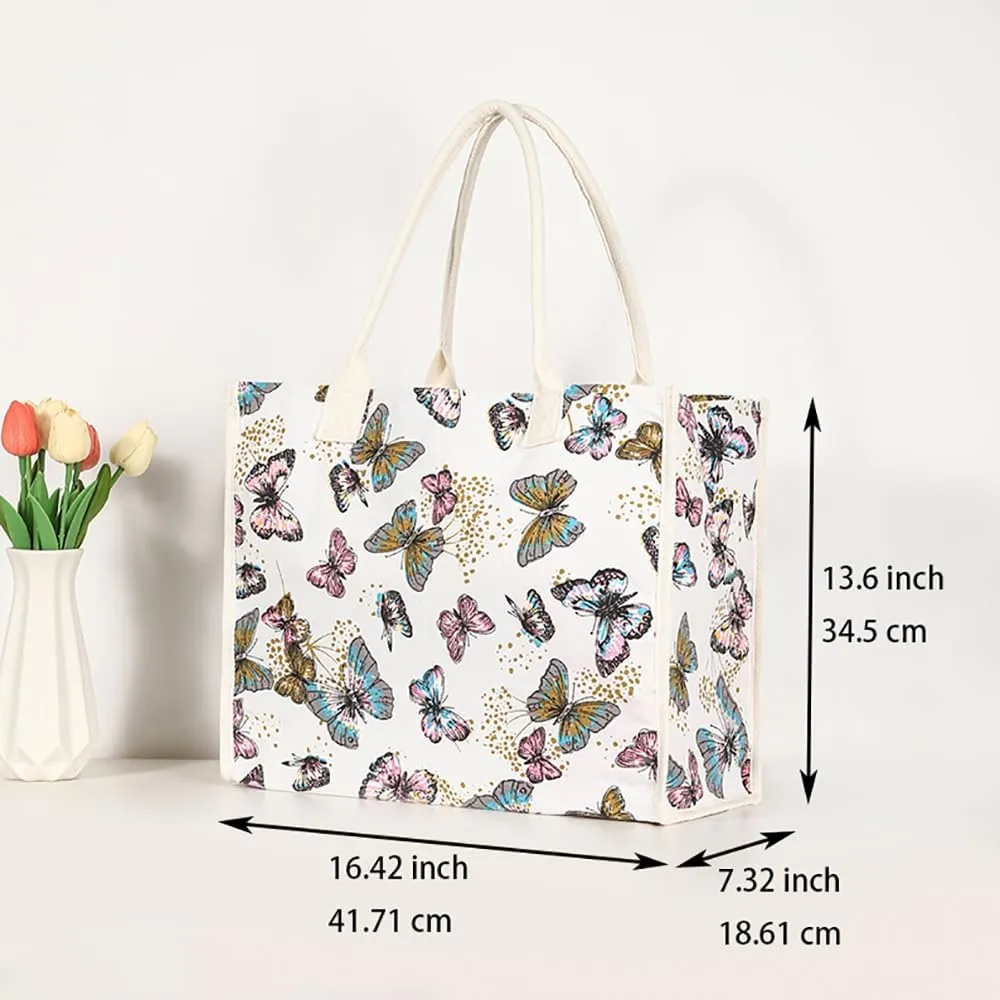 Canvas Tote Bag，Reusable Grocery Bags,Shopping Bags,Utility Tote Bag,Foldable Grocery,Beach Bag.