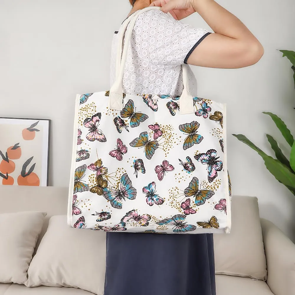 Canvas Tote Bag，Reusable Grocery Bags,Shopping Bags,Utility Tote Bag,Foldable Grocery,Beach Bag.