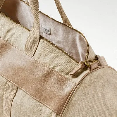 Canvas Travel Duffel Bag Khaki - Hearth & Hand with