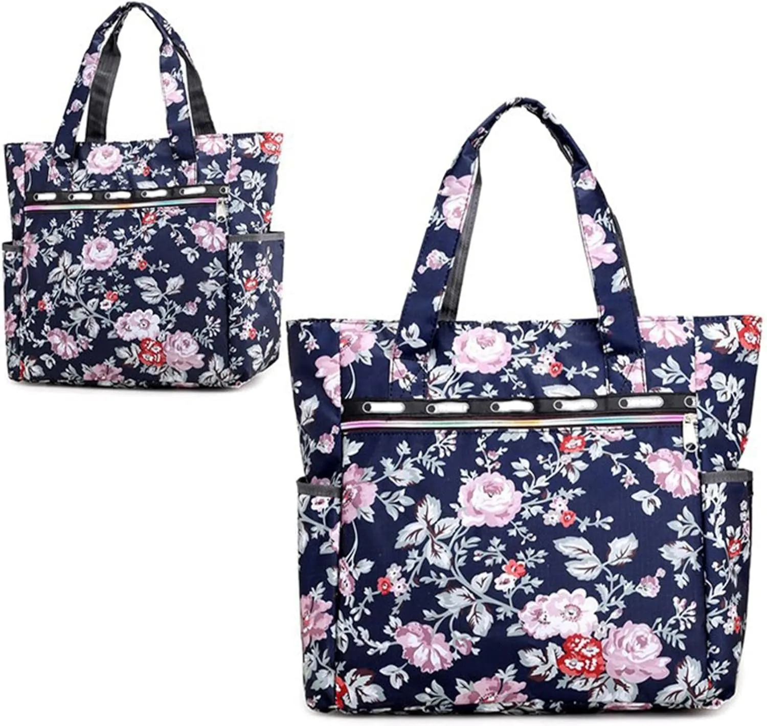 Capacity Large Ladies Bag Rainproof Cloth Shoulder Bag Handbag Baby Mommy Out Bag Maternity Bags for (Purple, One Size)