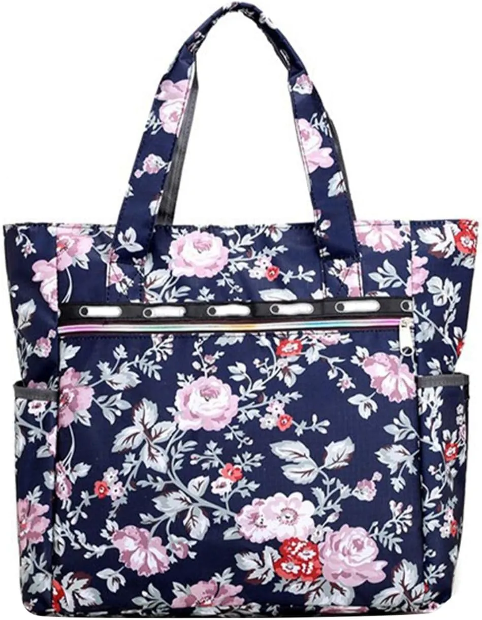 Capacity Large Ladies Bag Rainproof Cloth Shoulder Bag Handbag Baby Mommy Out Bag Maternity Bags for (Purple, One Size)