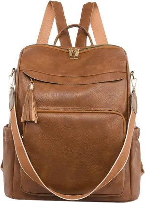 Carry on Backpack for Women Convertible Shoulder Bags with Wristlet for Work College Purse Necessities for Women