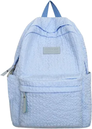Carry On Backpack School Bag Simple Breathable Texture Pattern Waterproofing Lightweight Backpack New Durable