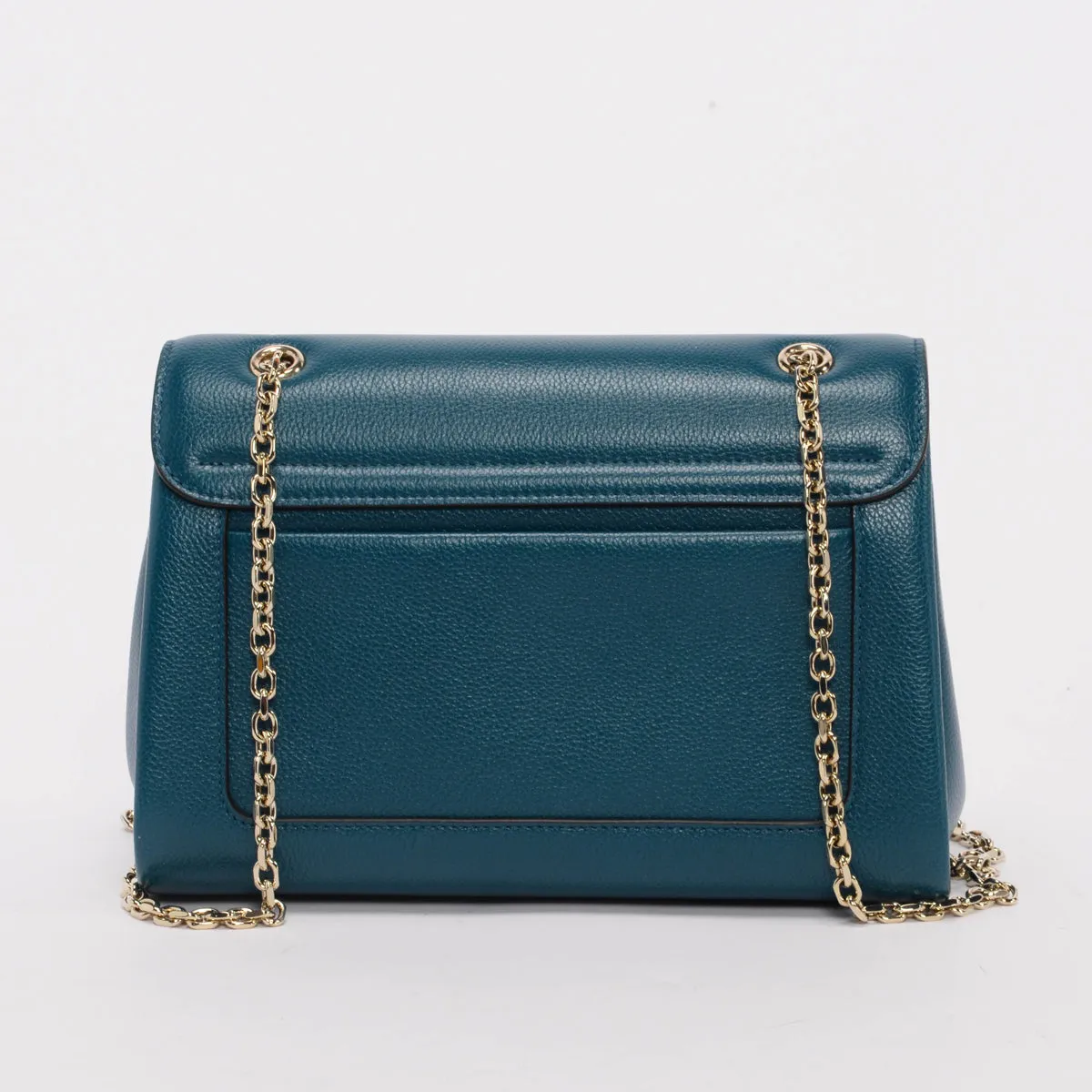 Cartier Teal Grained Calfskin Small Panthere de Cartier Bag