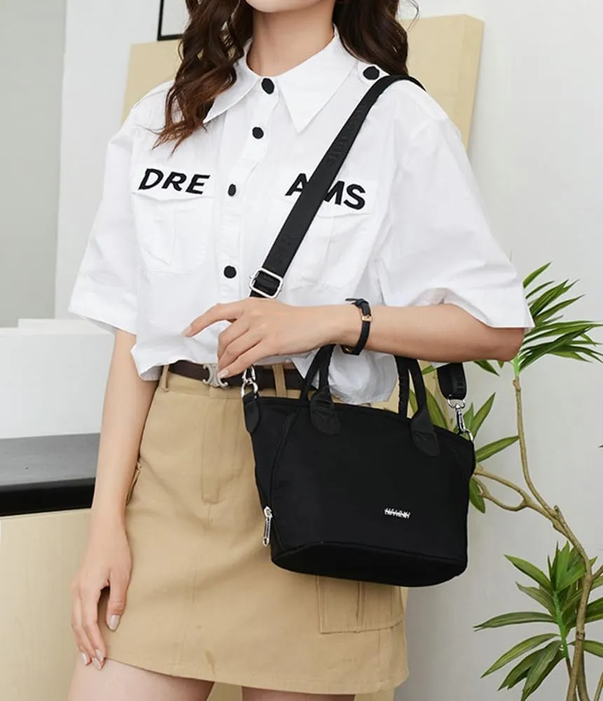 Casual Nylon Crossbody Purses for Women Small Handbags Canvas Tote Lightweight Shoulder Bags for Daily Use