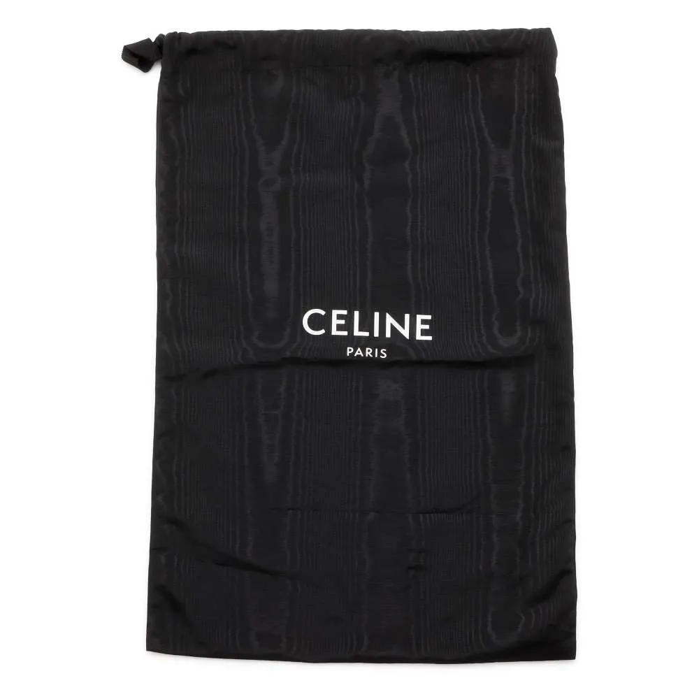 CELINE Vertical Kaba 2WAY Tote Bag Beige/Brown PVC Leather Size Small